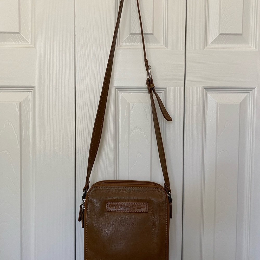 Fossil Brown Leather Crossbody Bag